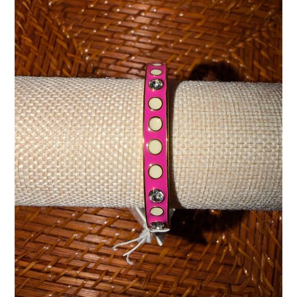 Kate Spade New York “Earn Your Stripes” Enamel Bangle NWT - Picture 4 of 11